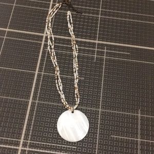 Beaded Necklace with Pendant